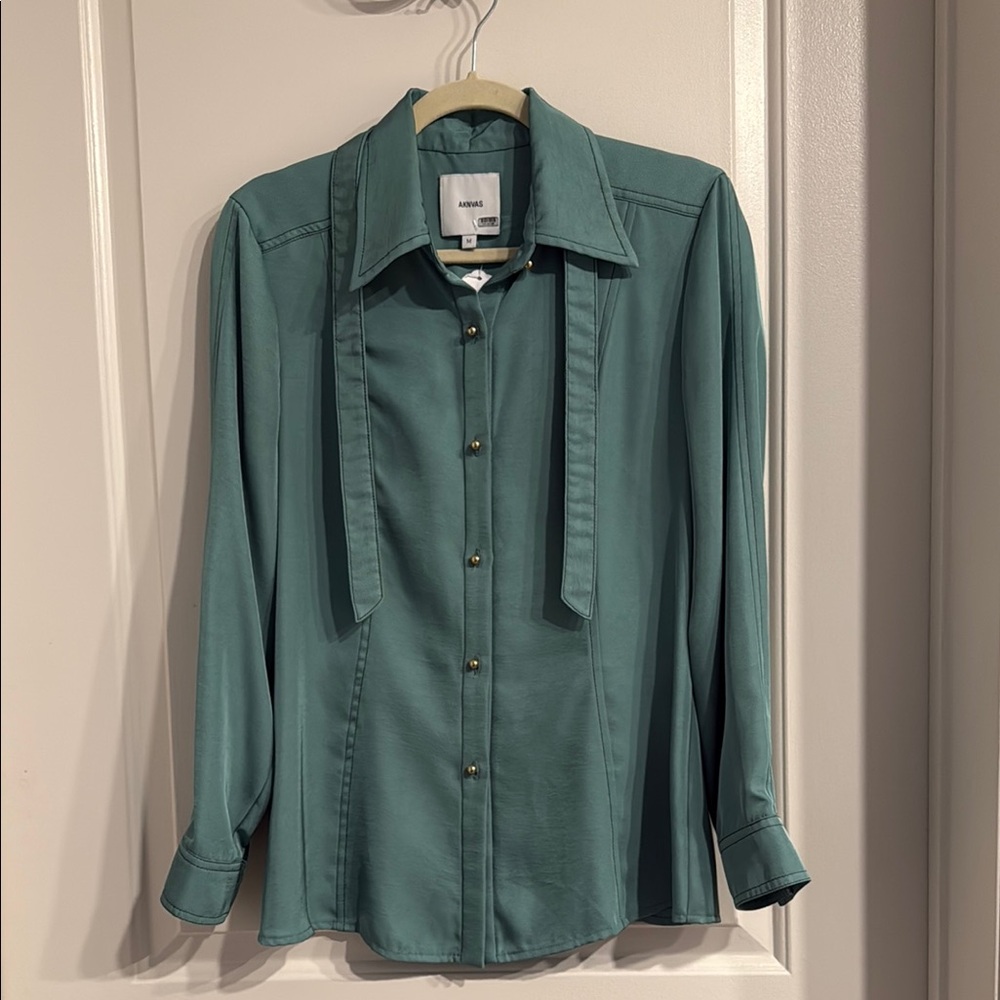 Aknvas Teal Blouse